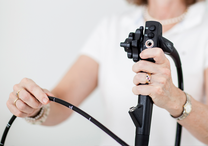 Dr. med. Katja Hundegger. Bild Gastroskopie